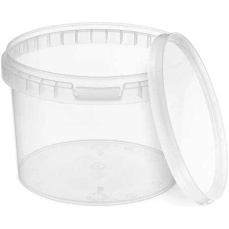 Galeti - Galeata Rotunda Transparenta 0.5 l cu Capac Sigilbil