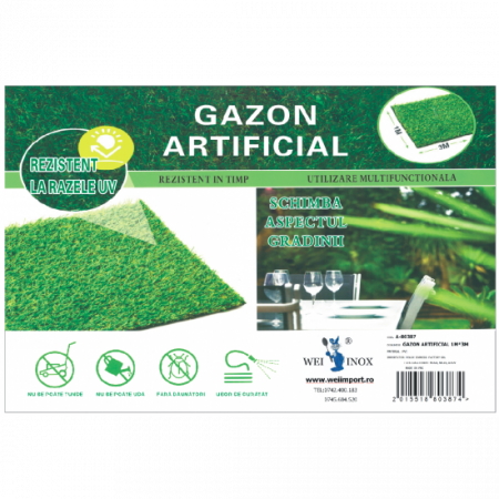 Bricolaj, casa si gradina - Gazon artificial 1x3m pvc wei a-80387