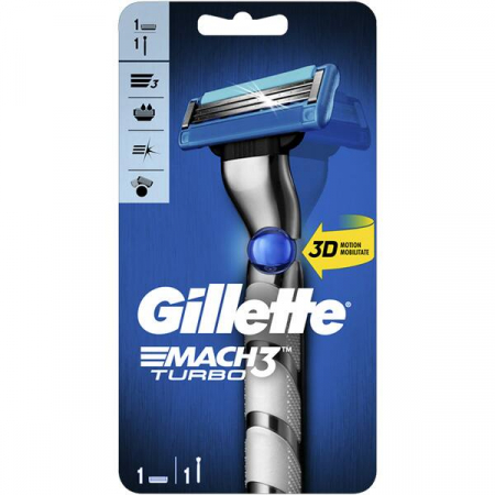 Ingrijirea corpului - Gillette aparat ras mach3 turbo+1rez