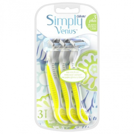 Ingrijirea corpului - Gillette aparat ras venus3 plus simply yellow 3buc/set