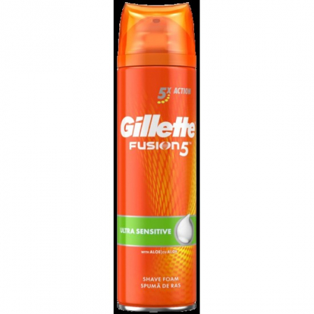 Ingrijirea corpului - Gillette fusion spuma ras 250ml ultra sensitive