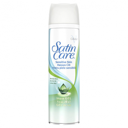 Spuma ras - Gillette gel ras 200ml woman satin care aloe vera
