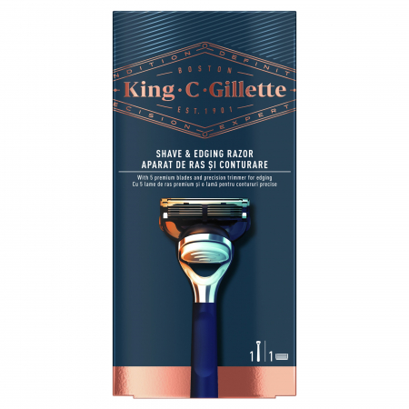 Ingrijirea corpului - Gillette king aparat ras+conturare+1 rez