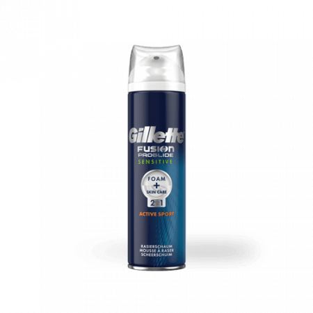 Ingrijirea corpului - Gillette spuma ras 250ml 2in1 fusion proglide active sport