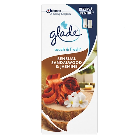 Odorizante - Glade microspray odorizant camera rezerva 10ml sensual sandalwood&jasmine