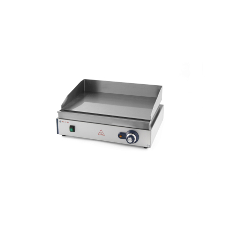 Echipamente Profesionale Bucatarie - Gratar electric, suprafata neteda, 2400W, termostat 0-300 gr C, inox, 550x380x(H)240 mm, Hendi Blue Line