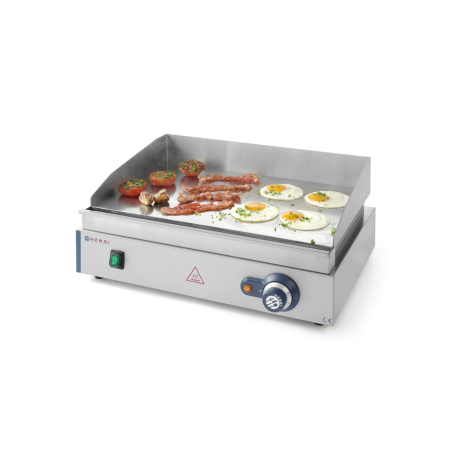 Gratar electric, suprafata neteda, 2400W, termostat 0-300 gr C, inox, 550x380x(H)240 mm, Hendi Blue Line [1]