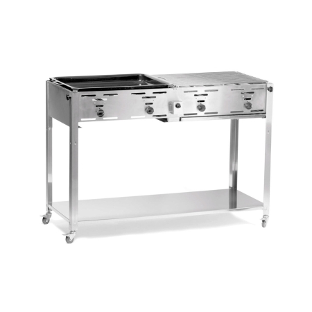 Grilluri electrice și grătare profesionale - Gratar Master model Quattro 1270x525x(H)840mm 22Kw