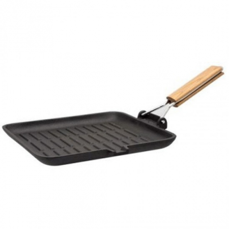 Vase si accesorii bucatarie - Grill fonta negru 24x24cm icos