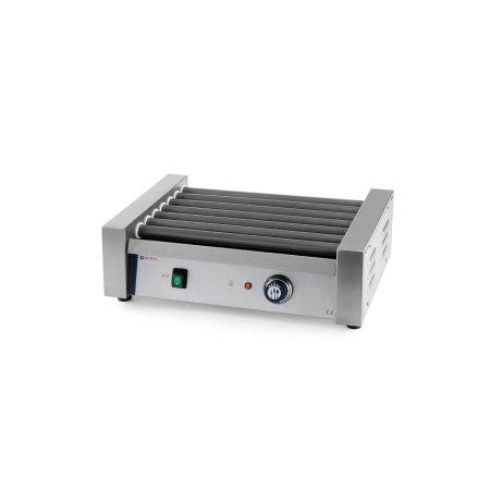 Echipamente Profesionale Bucatarie - Grill tip rola pentru carnati, Inox, cu 7 role de latime 42 cm, 740 W, Hendi, strad anti-aderent, temperatura reglabila pana la 150 C