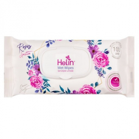 Servetele umede - Helin servetele umede 100buc roses