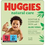 Consumabile hartie - Huggies servetele umede 3x56buc aloe vera