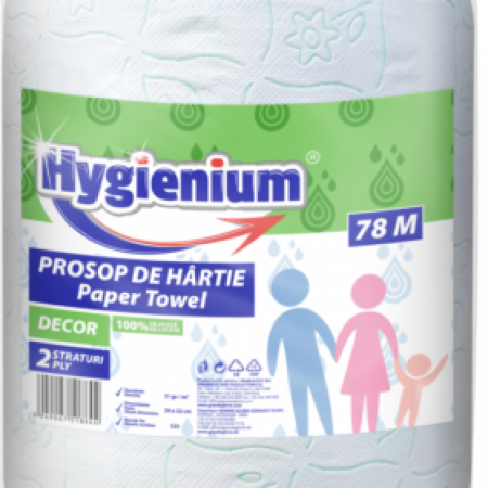 Consumabile hartie - Hygienium prosop hartie decor 2str 78m green