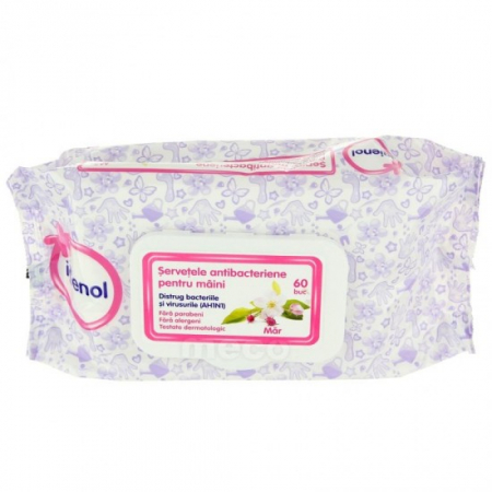 Consumabile hartie - Igienol servetele umede antibacteriene maini 60buc mar