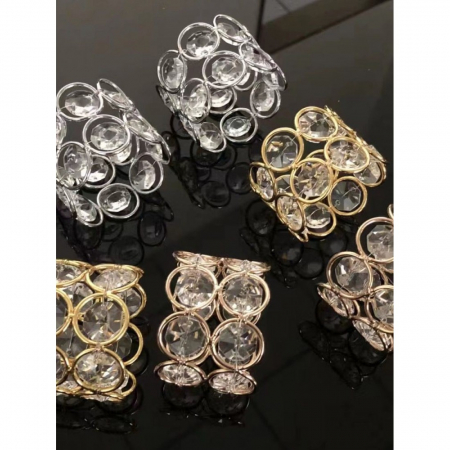 Inel pentru Șervet Masă – Metal & Sticlă | 6 x 6 x 4 cm [1]