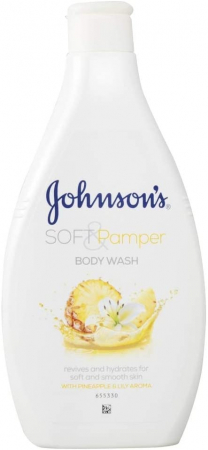 Ingrijirea corpului - Johnsons gel dus 400ml soft pamper ananas