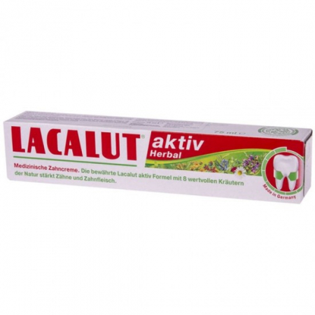 Ingrijirea corpului - Lacalut pasta dinti 75ml aktiv herbal