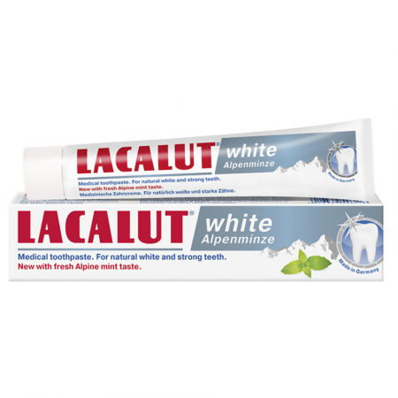 Ingrijirea corpului - Lacalut pasta dinti 75ml white alpenminze
