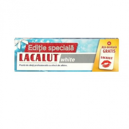 Ingrijirea corpului - Lacalut pasta dinti 75ml white+ata dentara