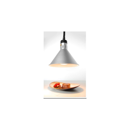 Lampa de caldura conica, argintie ø275x(H)250 mm, 230V, 250W [2]