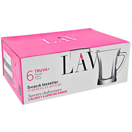 Vase si accesorii bucatarie - Lav cani sticla ada 415 250cc 6buc/set