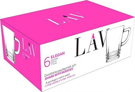 Cani - Lav cani sticla elegant 439 225cc 6buc/set