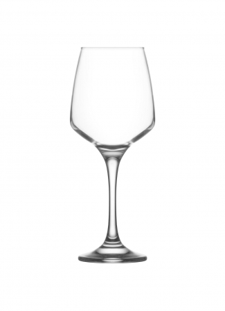Pahare - Pahare cu Picior Lav Lal 592, 400 ml, Sticlă Transparentă - 6 Buc / Set