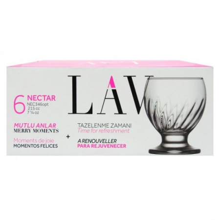 Vase si accesorii bucatarie - Lav pahar nectar nec346opt 215cc 6buc/set