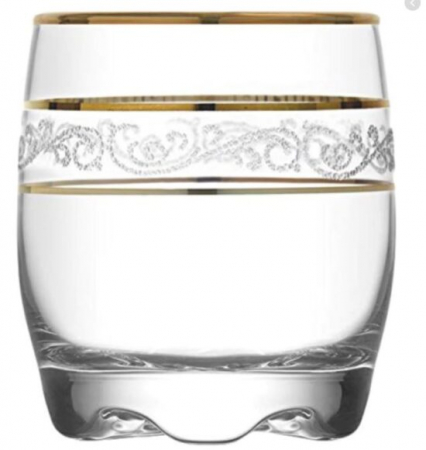 Vase si accesorii bucatarie - Lav pahare adora gold whiskey 290cc 6buc/set adr15gy0 tm