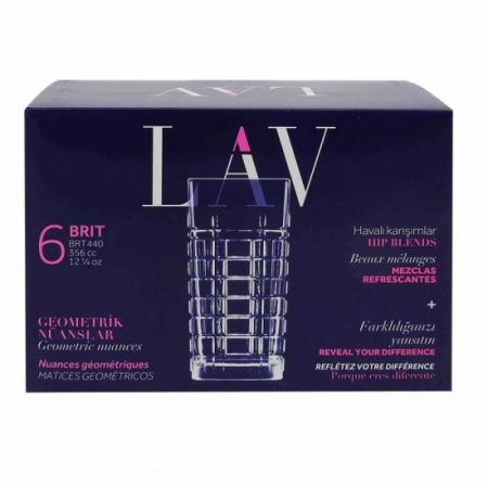 Pahare - Lav pahare brit 440 356cc 6buc/set