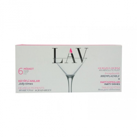 Pahare cu Picior pentru Martini, 175 ml, Sticlă Transparentă , Lav Misket 586, 6 Buc / Set [2]