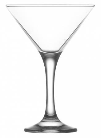 Pahare - Pahare cu Picior pentru Martini, 175 ml, Sticlă Transparentă , Lav Misket 586, 6 Buc / Set