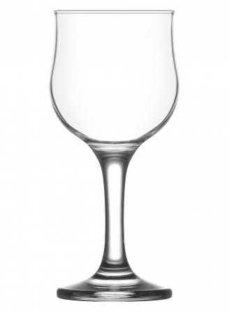 Pahare - Pahare cu Picior pentru Vin Alb sau Apă, 200 ml, Sticlă Transparentă , Lav Nevakar 533, 6 Buc / Set