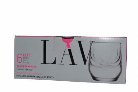 Vase si accesorii bucatarie - Lav pahare elit 03 90cc 6buc/set
