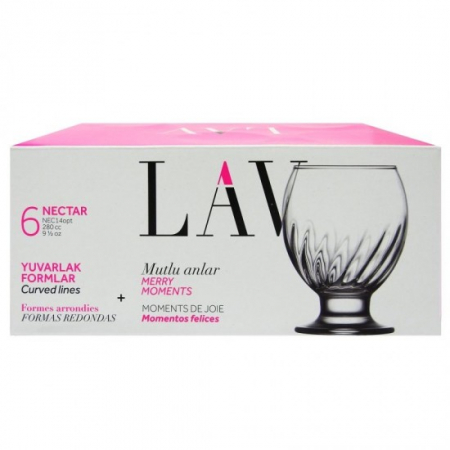 OFERTA SAPTAMANII - Lav pahare nectar 14 optic 280cc 6buc/set