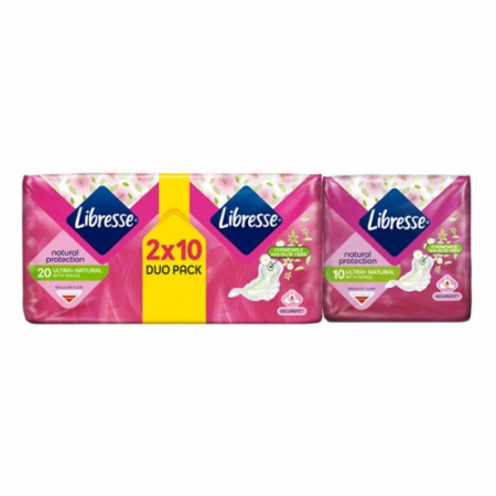 Ingrijirea corpului - Libresse absorbante 20buc ultra natural+10buc natural protection