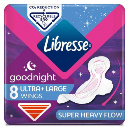 Absorbante - Libresse absorbante 8buc night ultra large wings