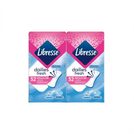 Ingrijirea corpului - Libresse absorbante zilnice 2x32buc fresh regular