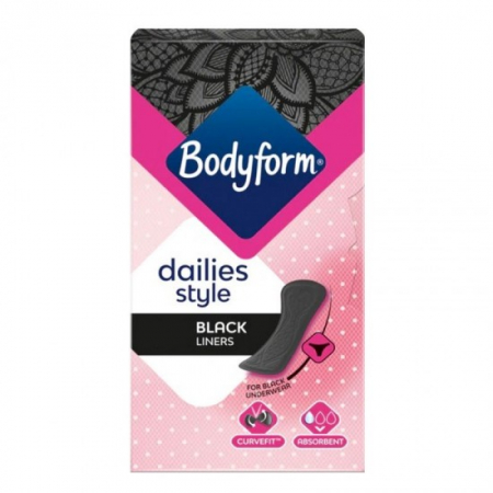 Absorbante - Libresse absorbante zilnice 30buc black liners