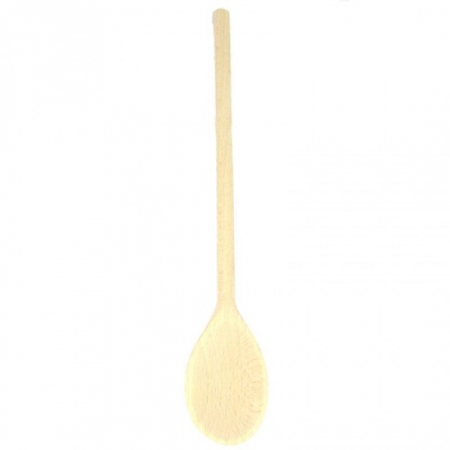 Ustensile bucatarie - Lingura lemn ovala groasa 30cm 5988