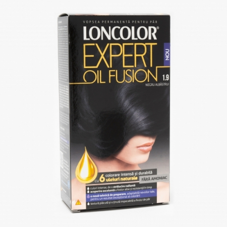 Vopsea par - Loncolor expert oil fusion vopsea par 1.9 negru albastrui
