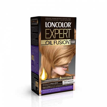 Vopsea par - Loncolor expert oil fusion vopsea par 8.32 blond auriu deschis
