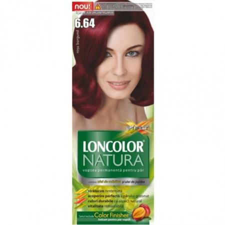 Vopsea par - Loncolor natura vopsea par 6/64 rosu burgund