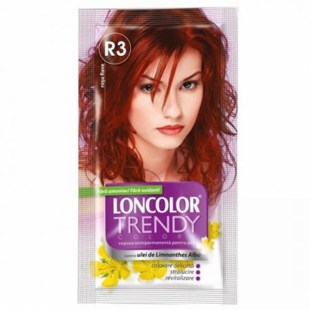 Vopsea par - Loncolor trendy nuantator r3 rosu rave 2x25 ml