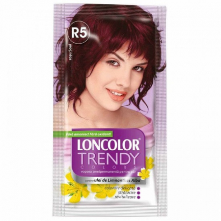 Vopsea par - Loncolor trendy nuantator r5 rosu soul 2x25ml