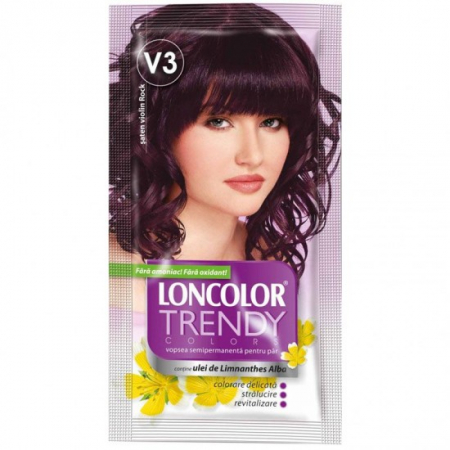 Vopsea par - Loncolor trendy nuantator v3 saten violin rock 2x25 ml