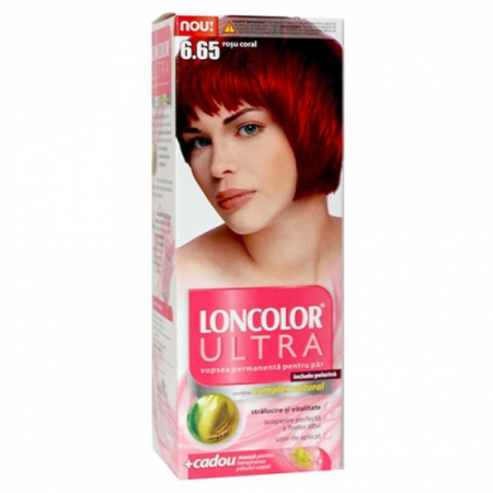 Vopsea par - Loncolor ultra vopsea par 6/65 rosu coral