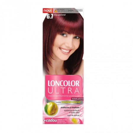 Vopsea par - Loncolor ultra vopsea par 6/7 rosu pasional