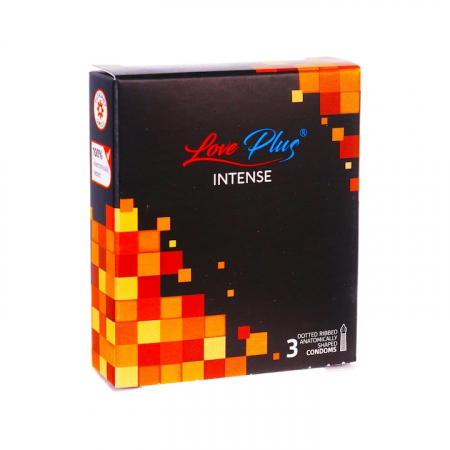 Prezervative - Love Plus Prezervative Intense 3 Buc / Cutie