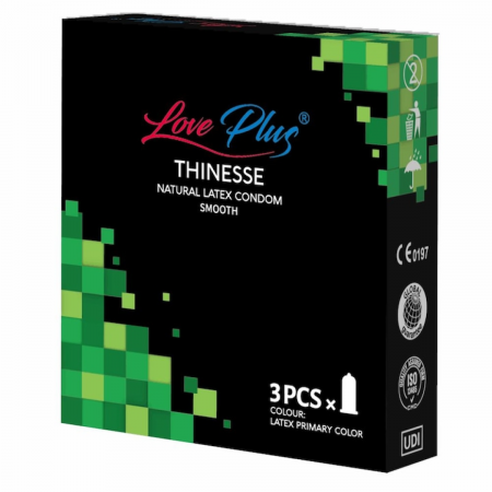 Prezervative - Love Plus Prezervative Thinesse 3 Buc / Cutie